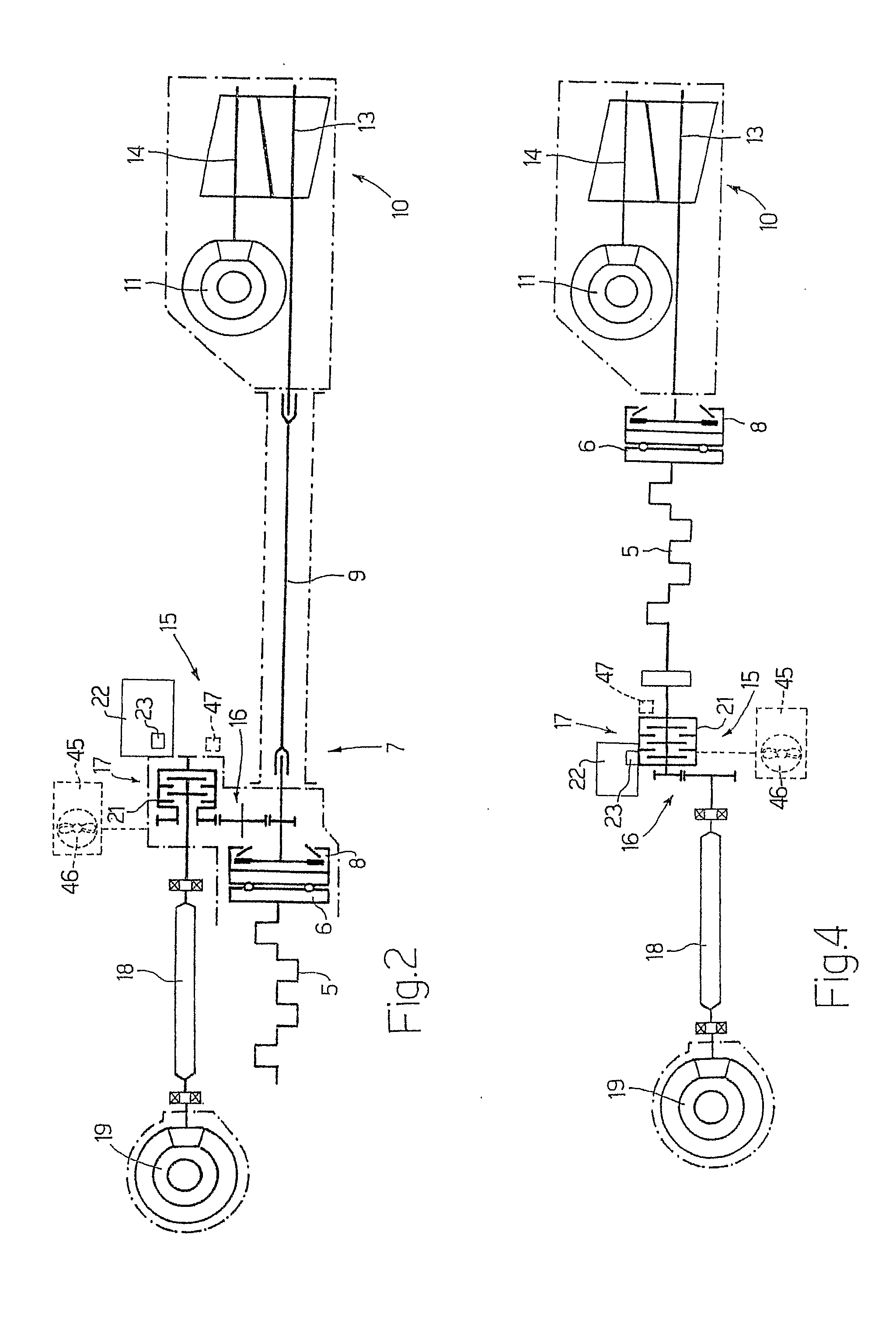 Motor vehicle with insertable four-wheel drive