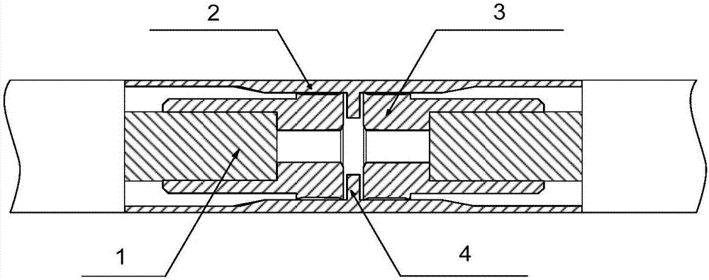 High-voltage cable pluggable-type intermediate connector for test and cable test device