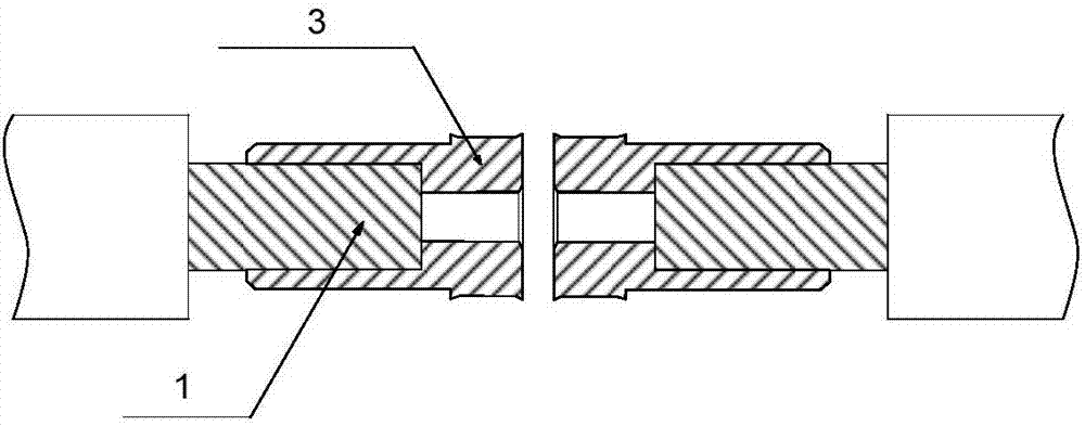 High-voltage cable pluggable-type intermediate connector for test and cable test device