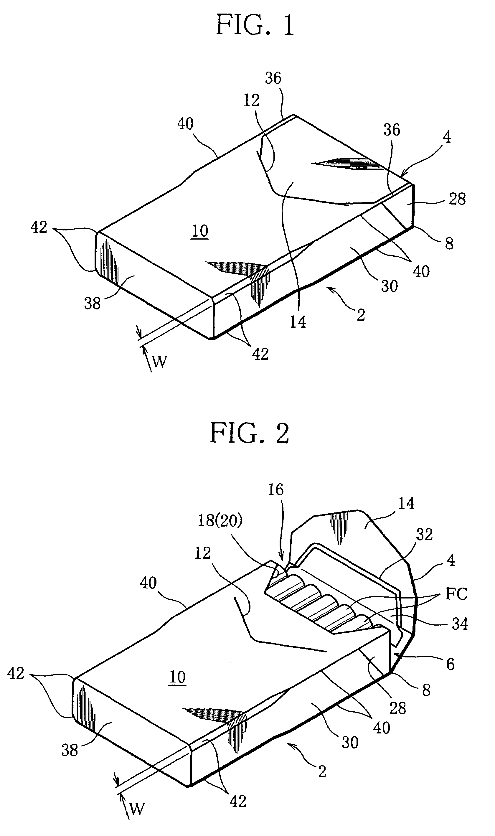 Chamfered hard pack for rod-shaped smoking articles and blank for making the same