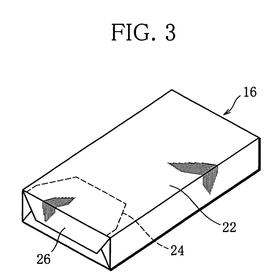 Chamfered hard pack for rod-shaped smoking articles and blank for making the same