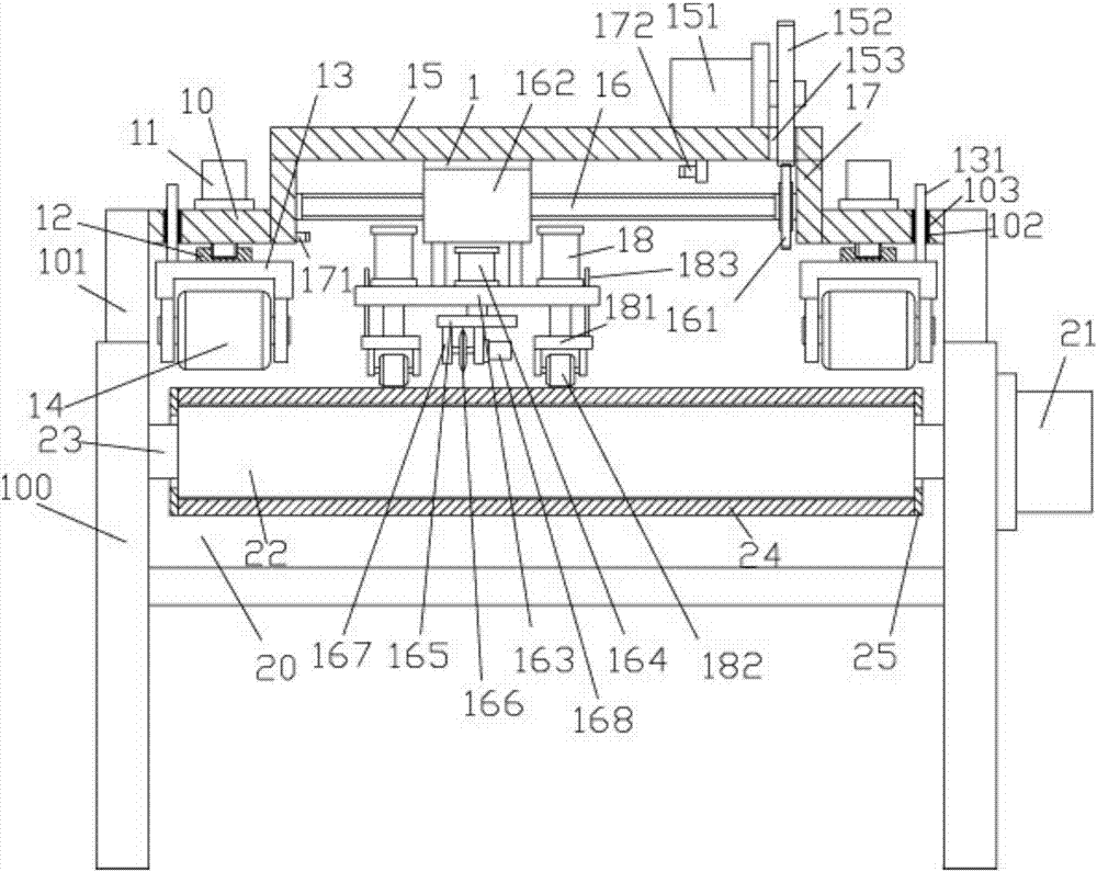 Automatic cloth clamping cutting mechanism