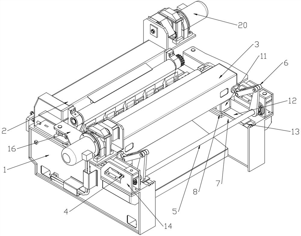 Swinging self-adaptive adjustment type spindle-free rotary cutter and working method thereof