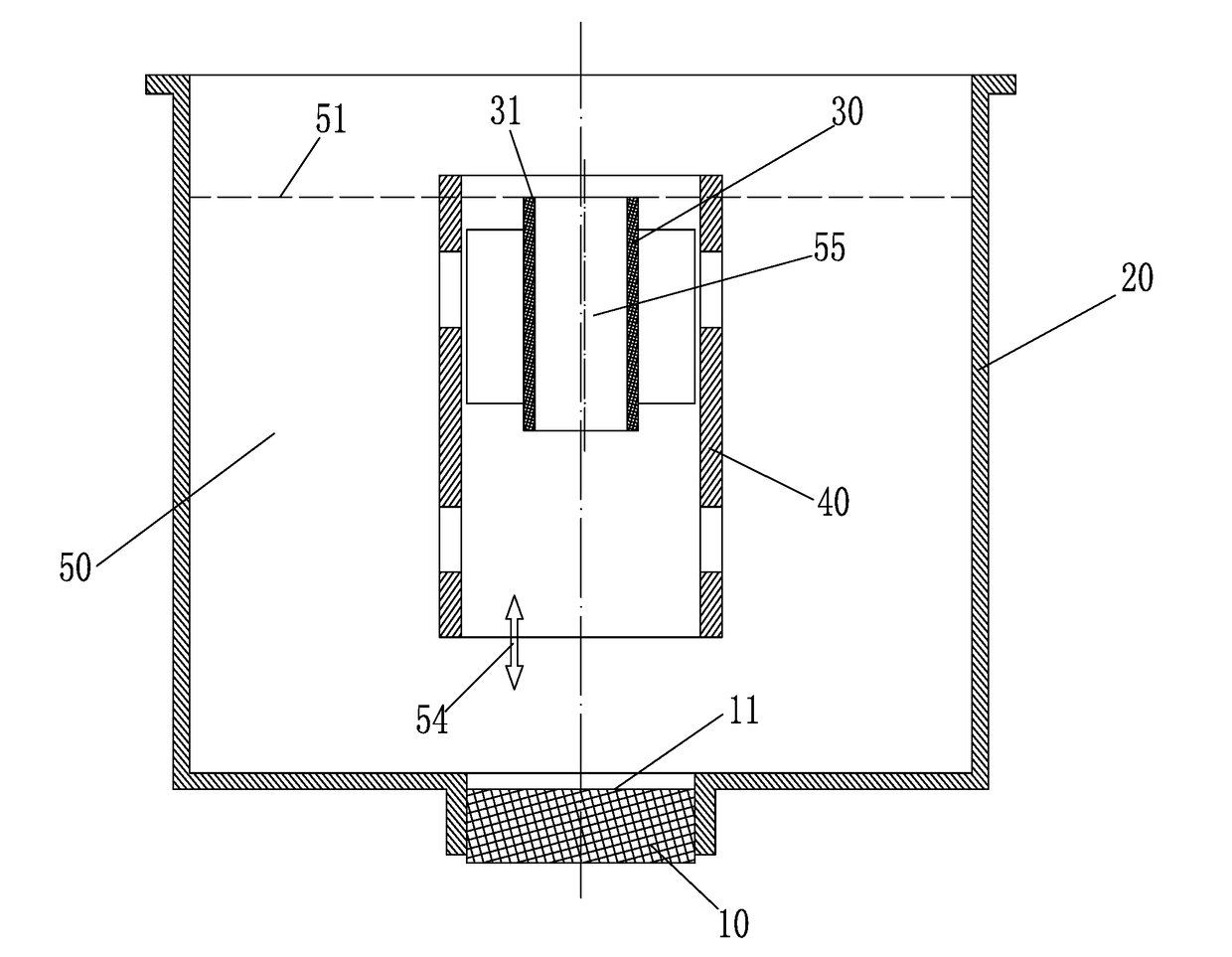 Ultrasonic humidifier with a central atomizing tube