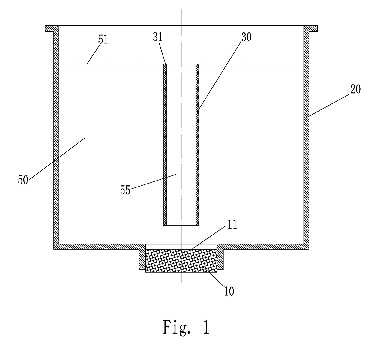 Ultrasonic humidifier with a central atomizing tube