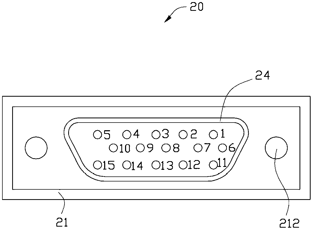 Video graphic array (VGA) connector