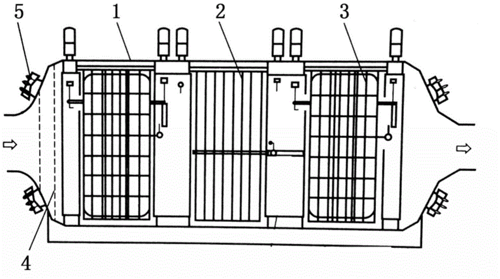 Sintering smoke dust treating device