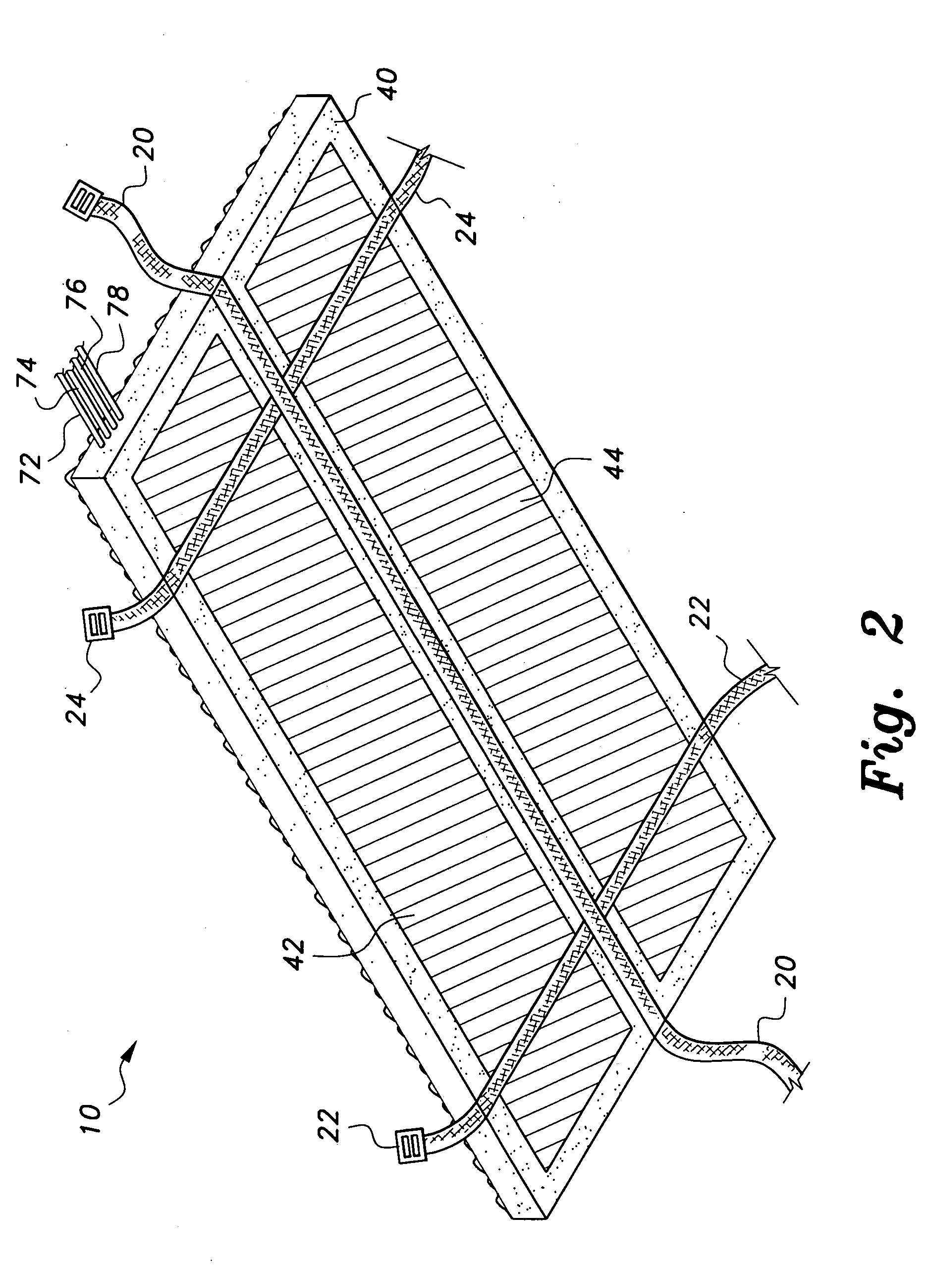 Inflatable, pressure alleviating, eggcrate mattress pad