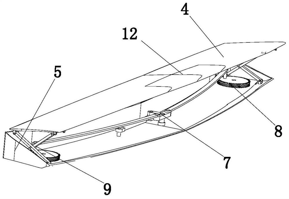 Retractable tail wing for practical sports automobile