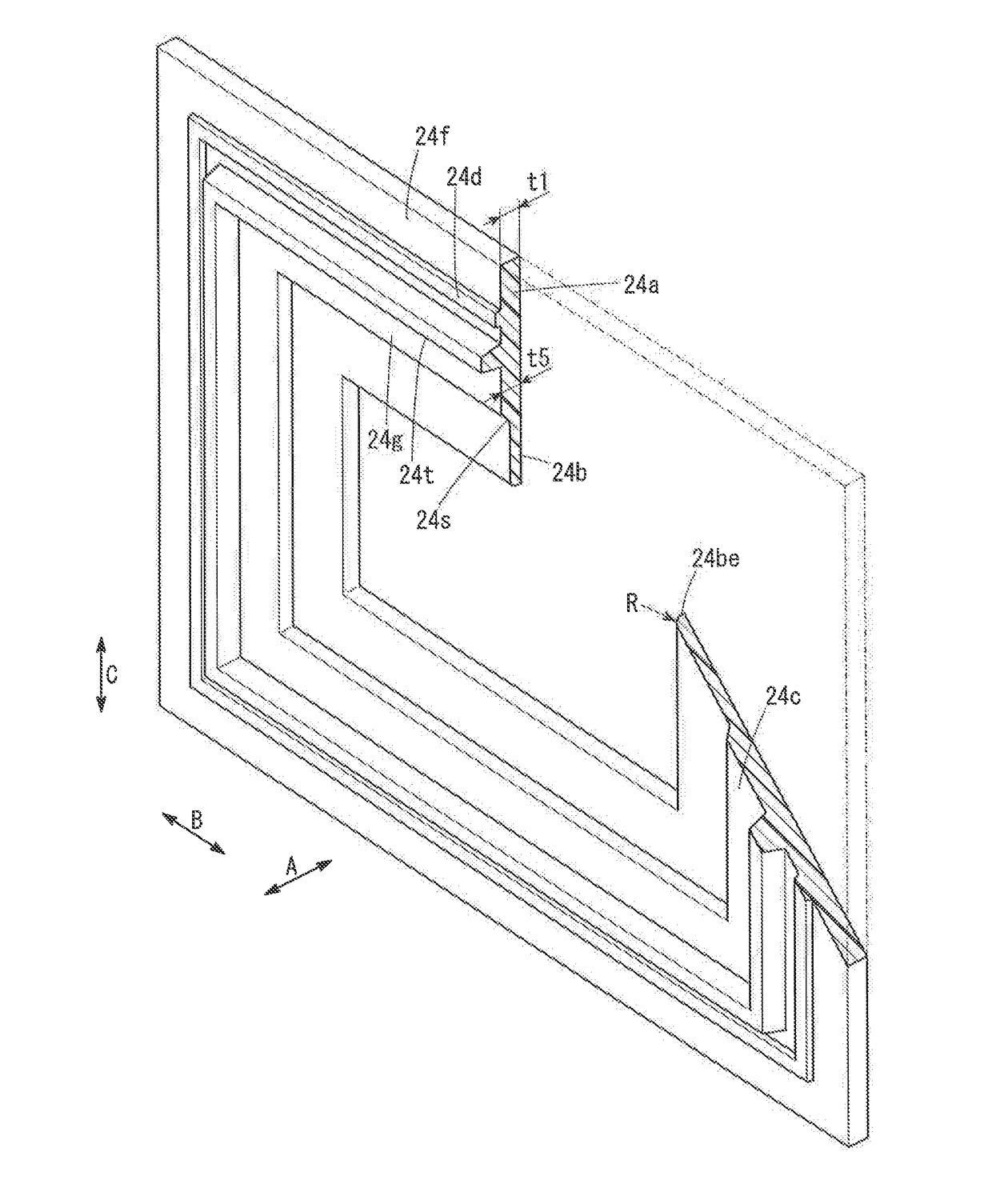 Resin frame equipped membrane electrode assembly for fuel cell and method of producing the same