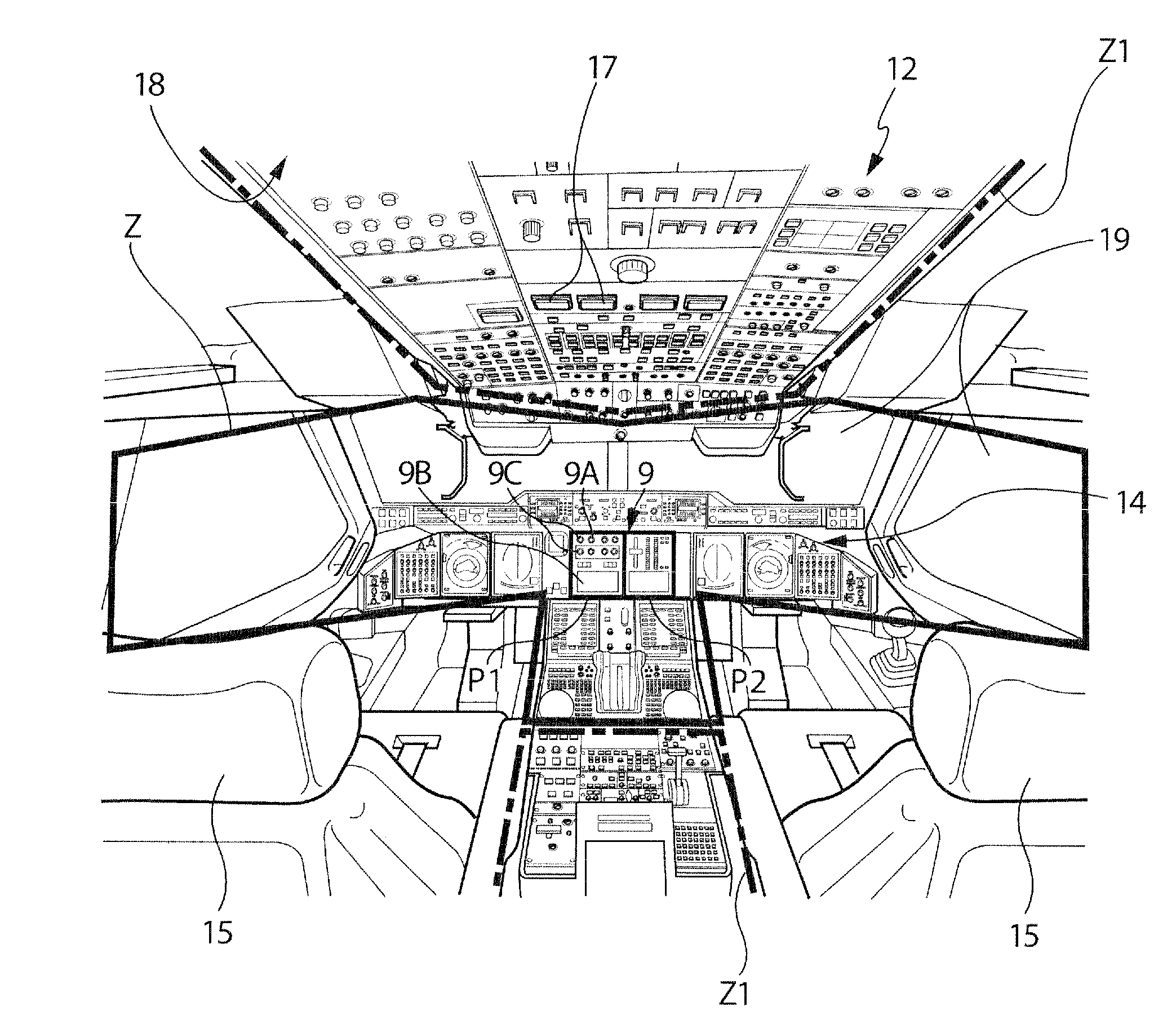 Installation for detecting and displaying the failures of the functional systems of an aircraft