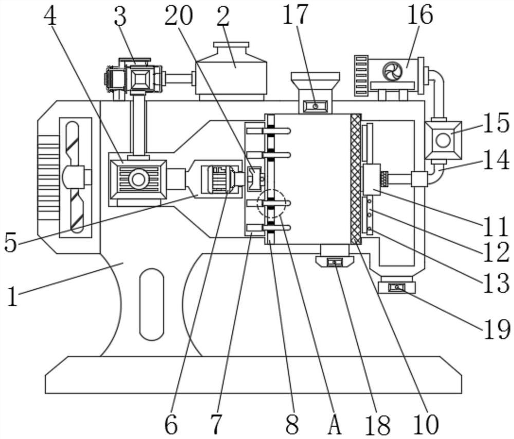 Hydraulic drive type filter press and filter pressing method