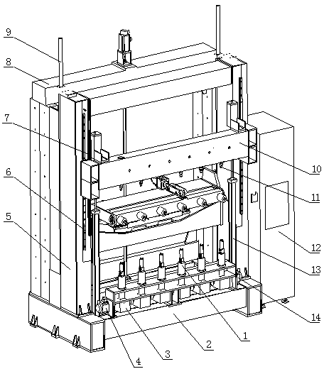 Multi-station spindle-swinging-type five-axis numerical control engraving and milling machine