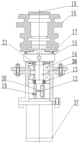 Rotation body surface static pressure abrasive flow finishing machining device and machining method