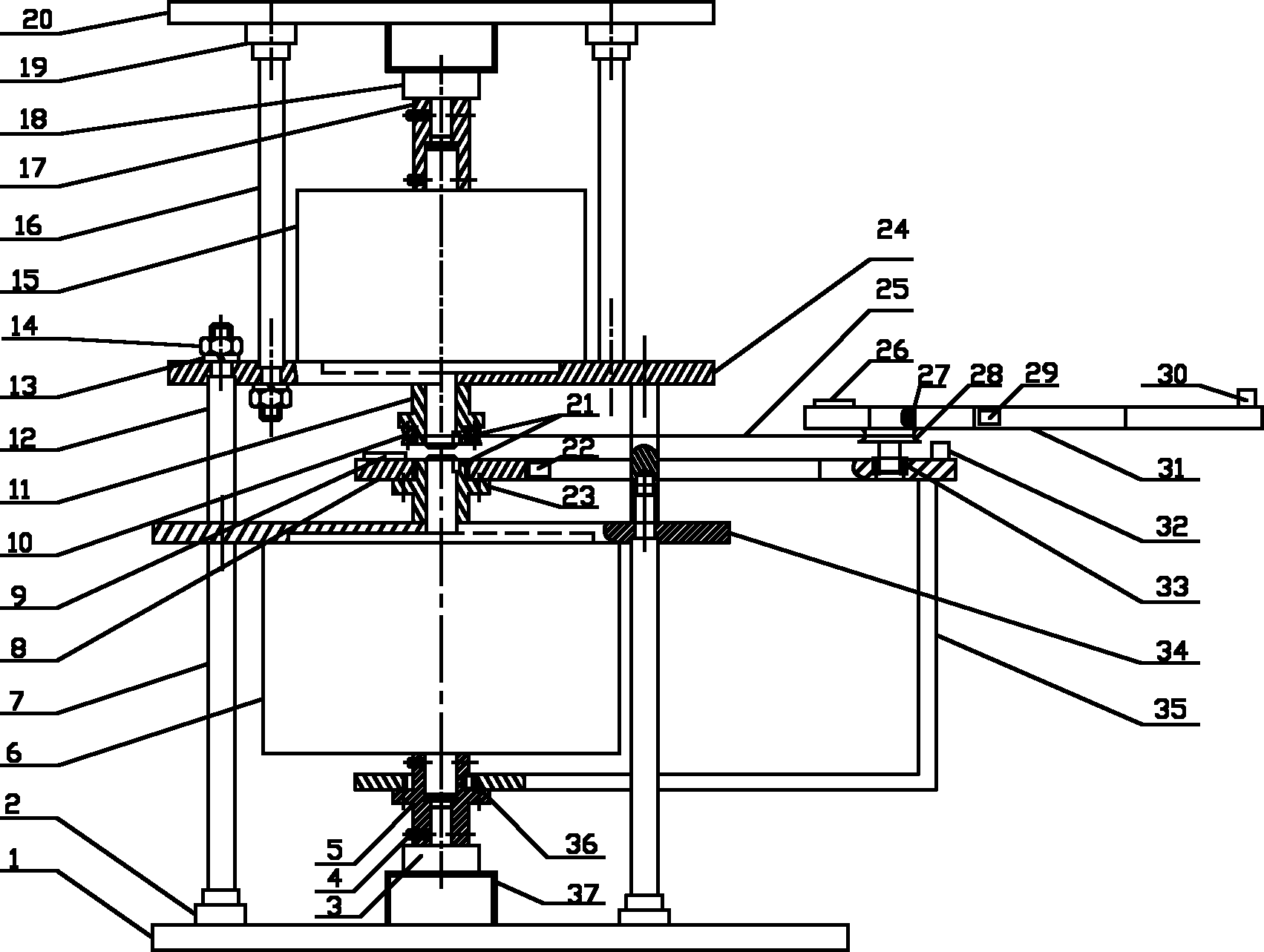 Two-degree of freedom fictitious force feedback device capable of being divided into single-degree of freedom teleoperation devices