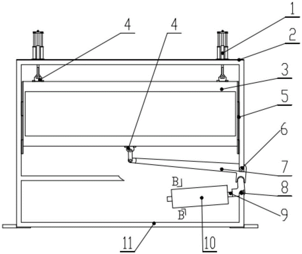 Electrical opening mechanism directly driving heald frame