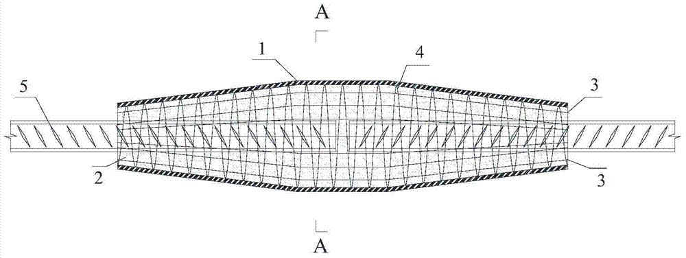 A coiled steel bar grouting connector