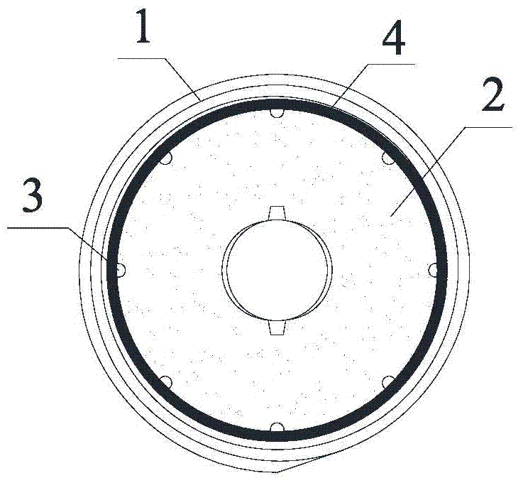 A coiled steel bar grouting connector