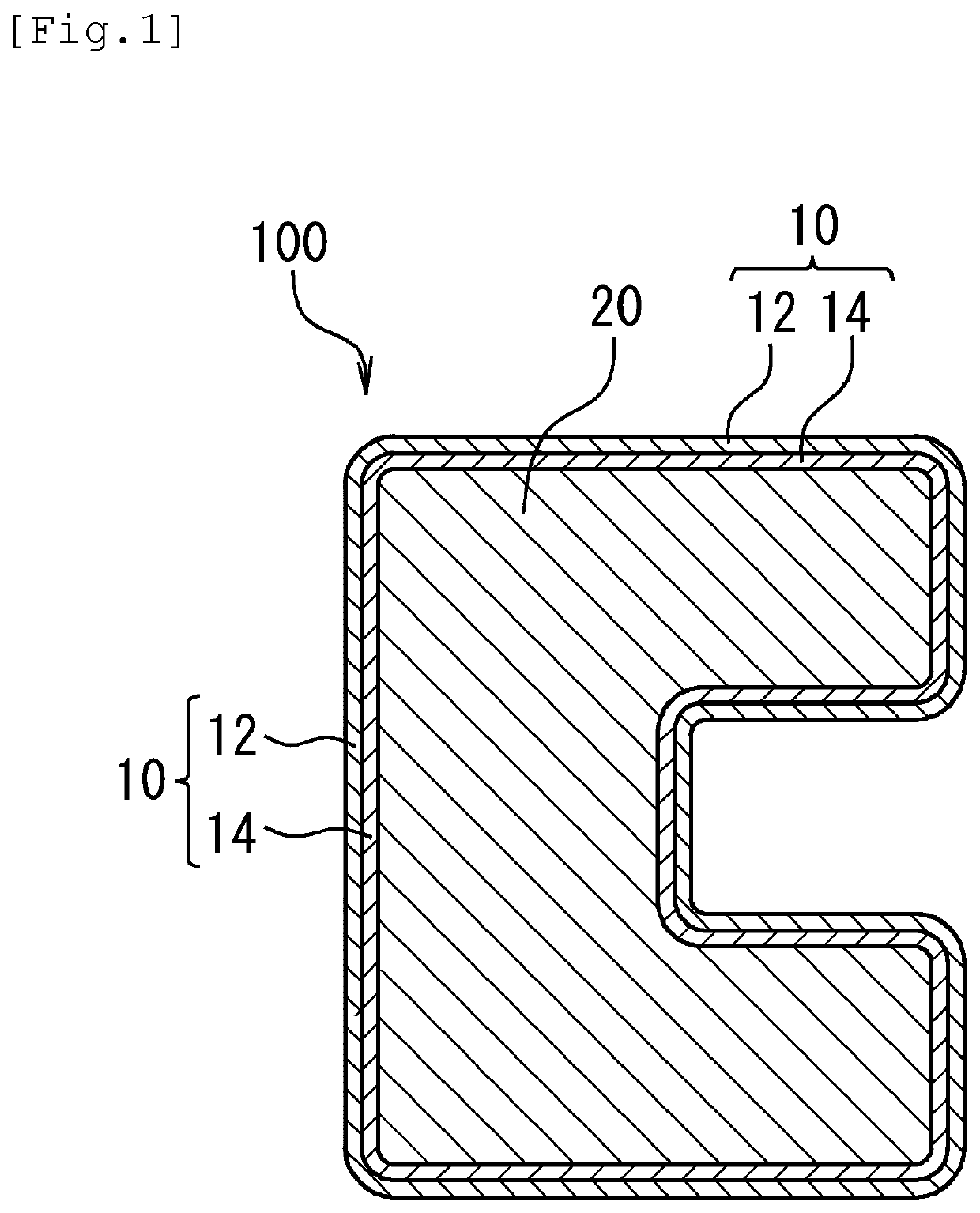 Skin material-coated foamed particle molded body