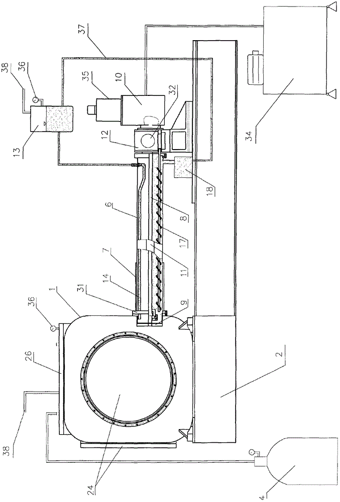 Muddy water balance type shield simulation testing system