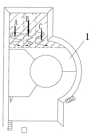 Large-volume concrete pouring method for nuclear island raft foundation