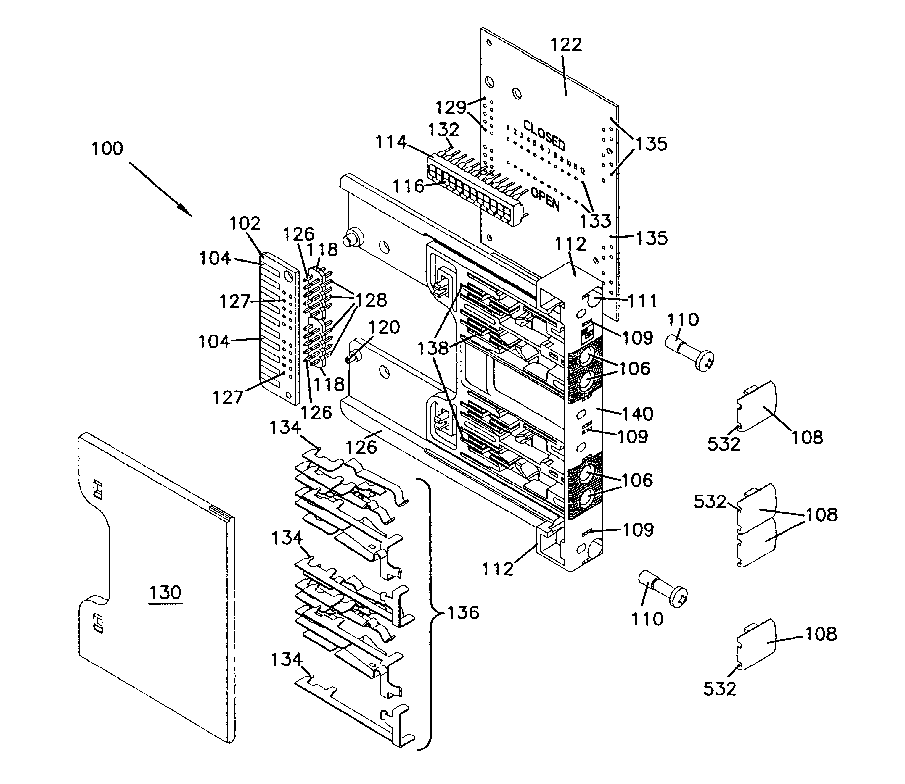 Electronic signal transmission and switching jack