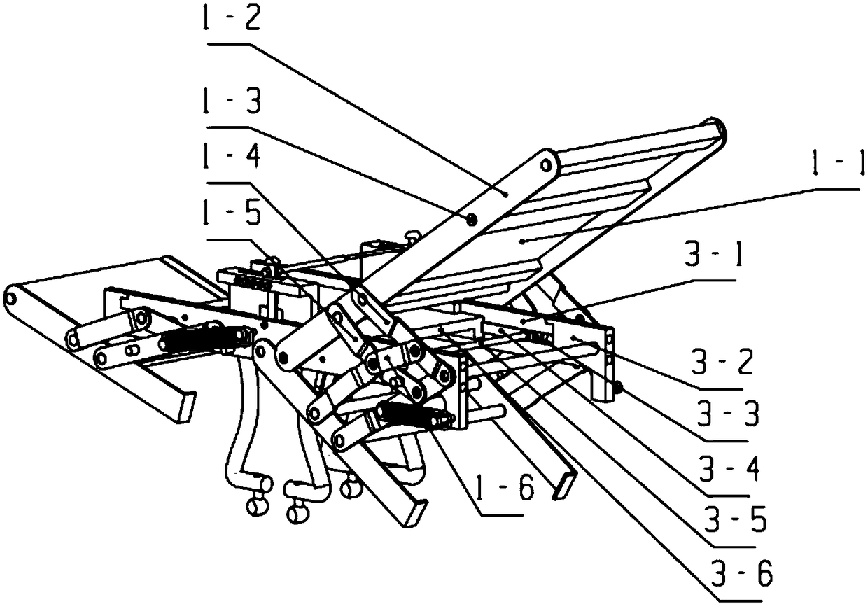 Multi-connecting rod angle adjustment sofa bed