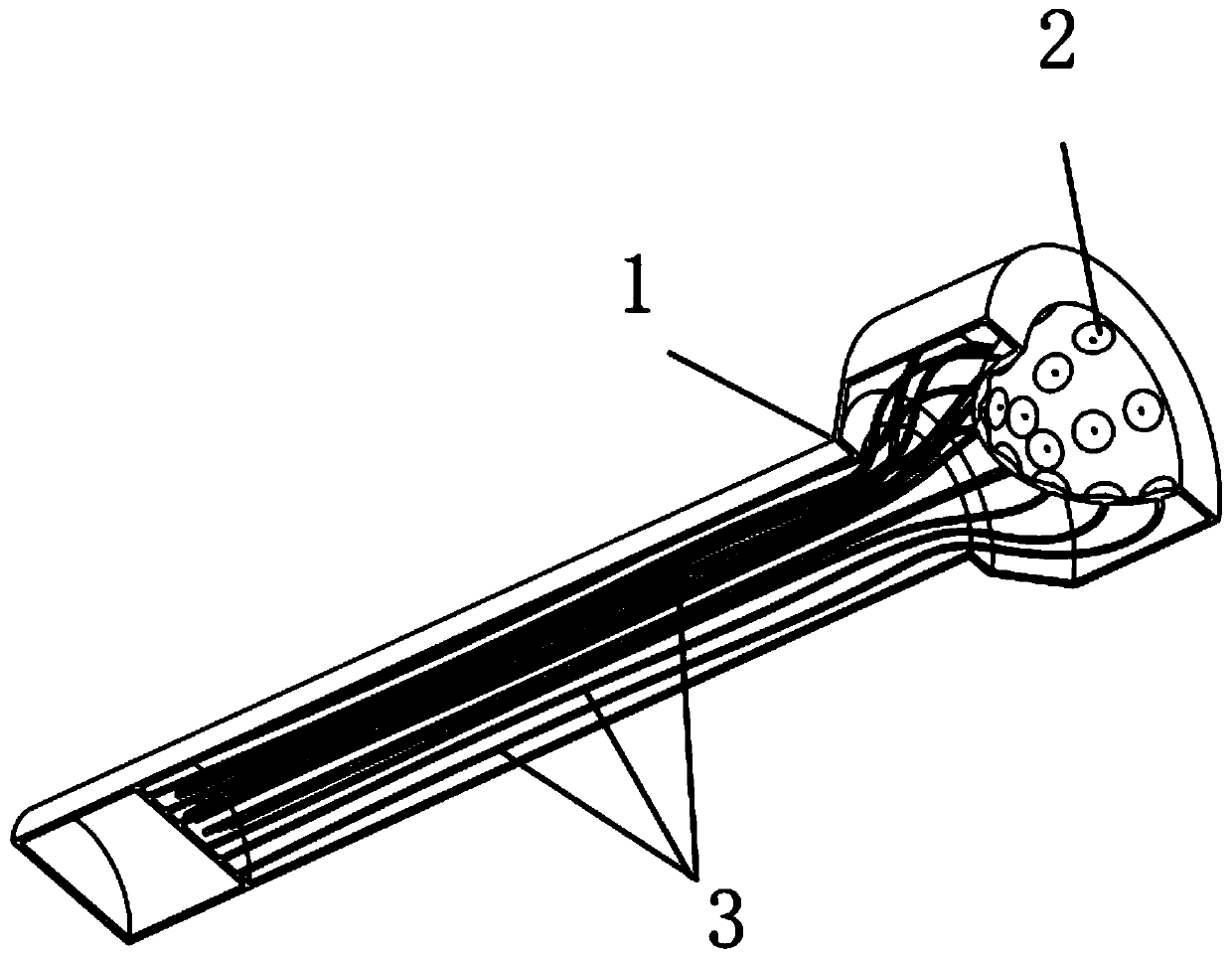 Concave 3D information acquisition and measurement equipment based on optical fiber bundle