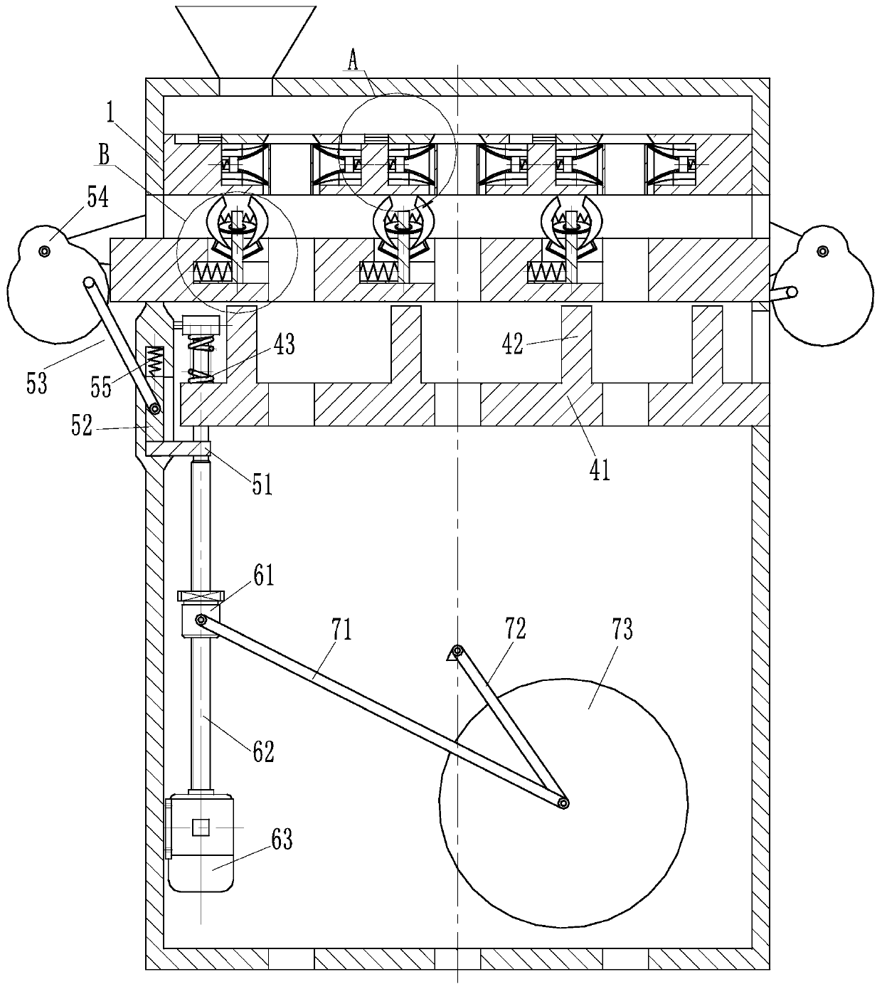 Glass fiber strand production equipment