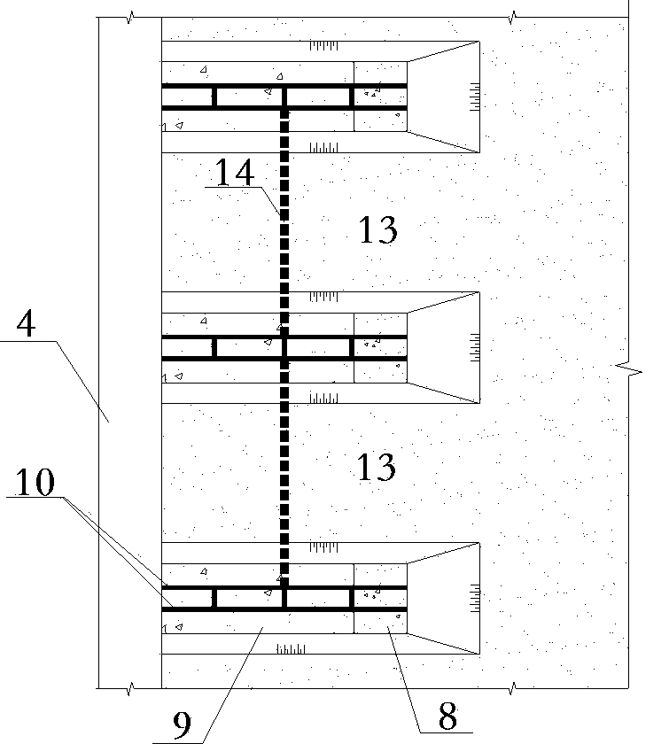 Recyclable front-assembled supporting envelop enclosure and applying method thereof