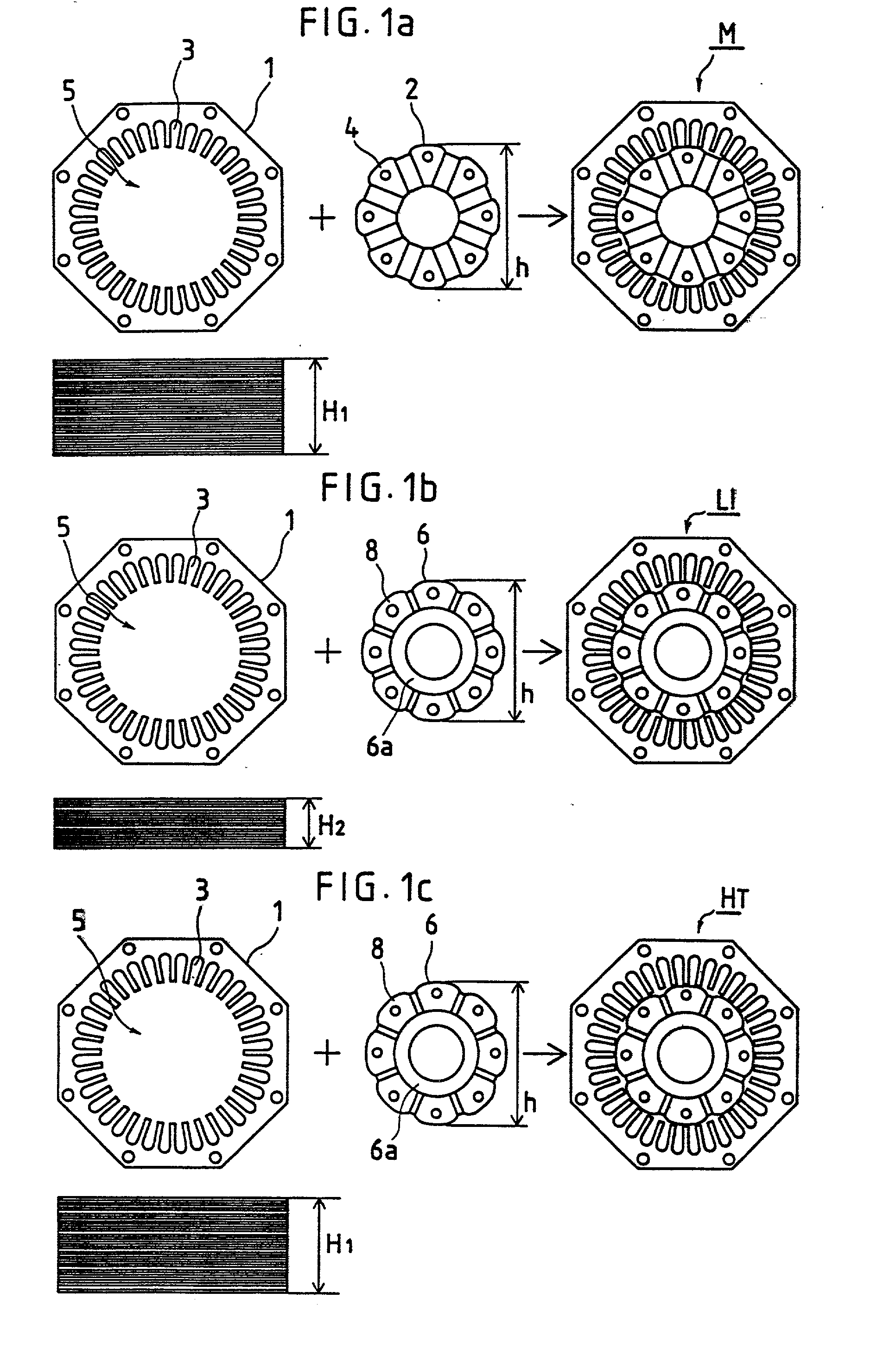 Method of expanding types of synchronous motors and synchronous motors produced by the method