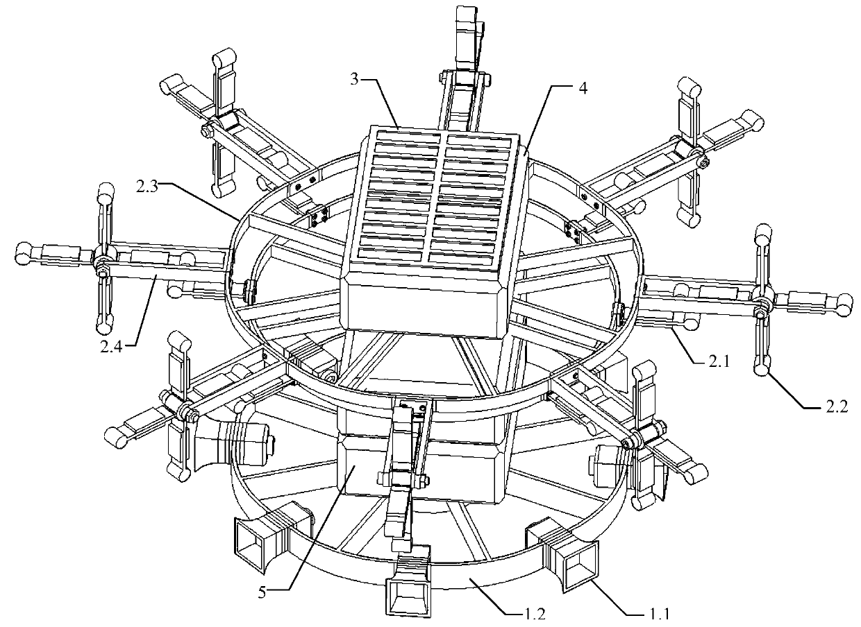 Ultrasonic blue-green algae control device and method based on solar energy and wave energy synergistic power generation