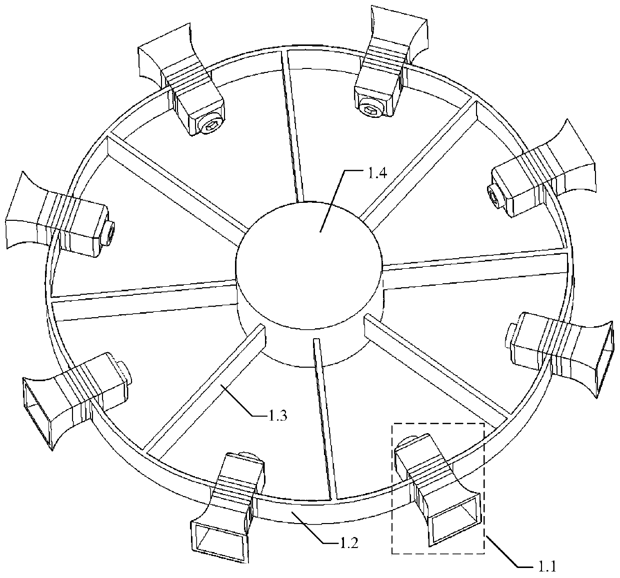 Ultrasonic blue-green algae control device and method based on solar energy and wave energy synergistic power generation