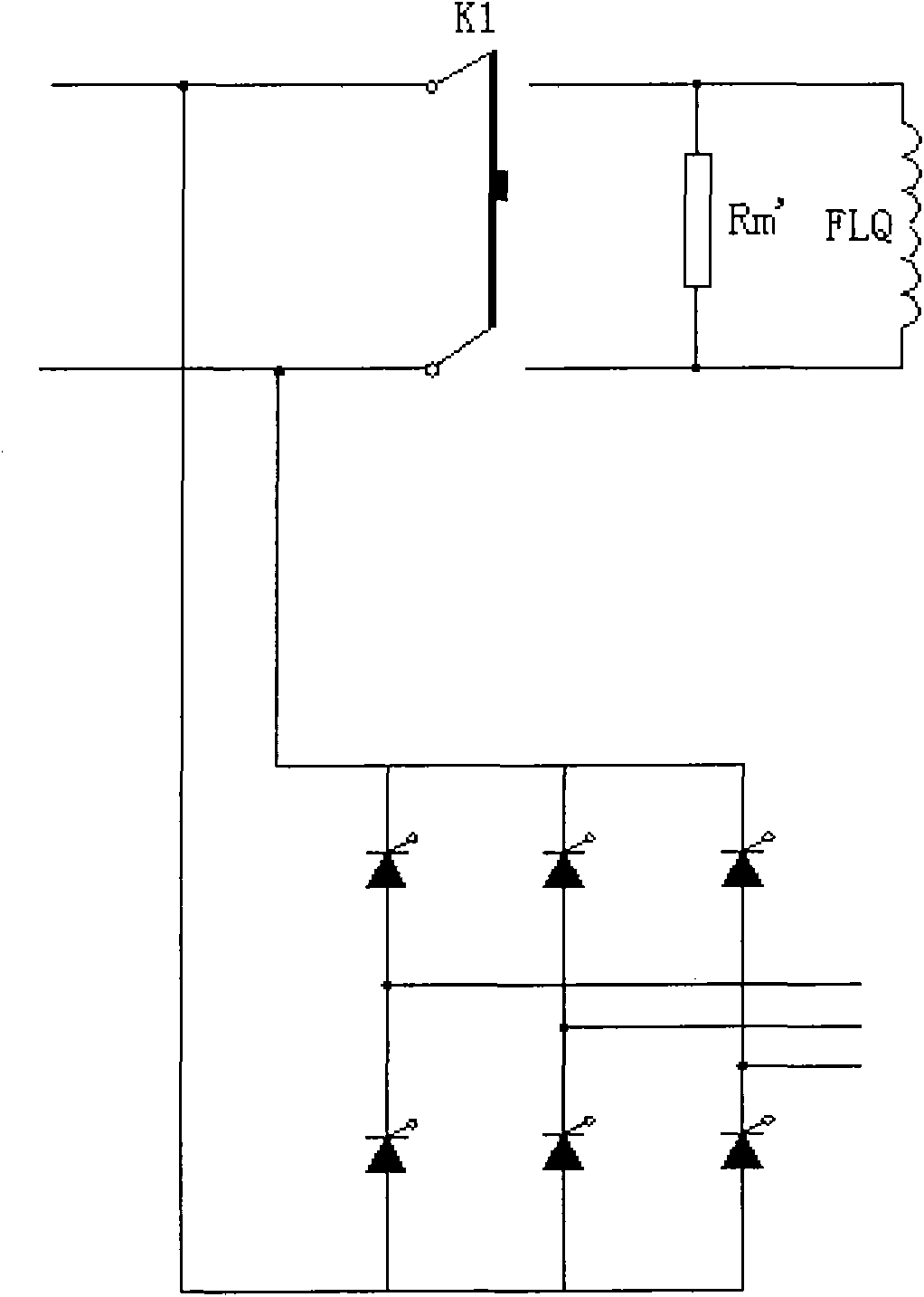 Excitation system of generator