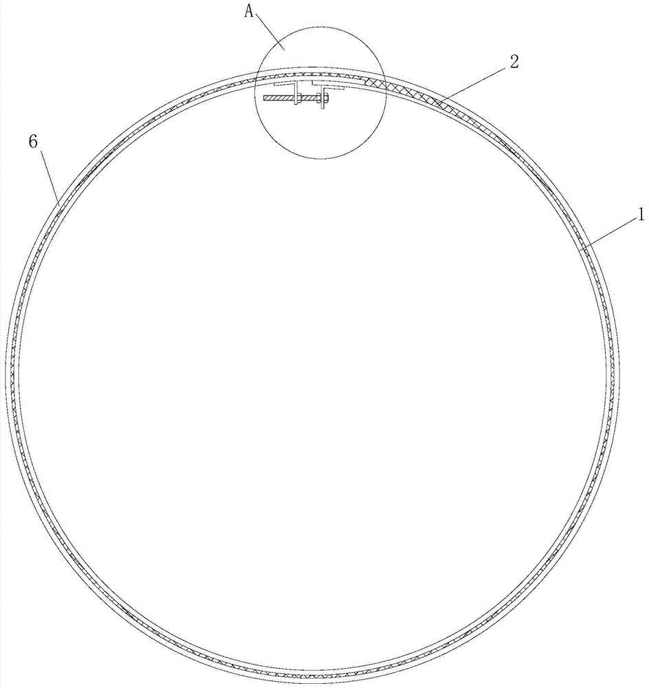 Structure and method of repairing corrugated steel pipe culvert by using expanded annular steel belt