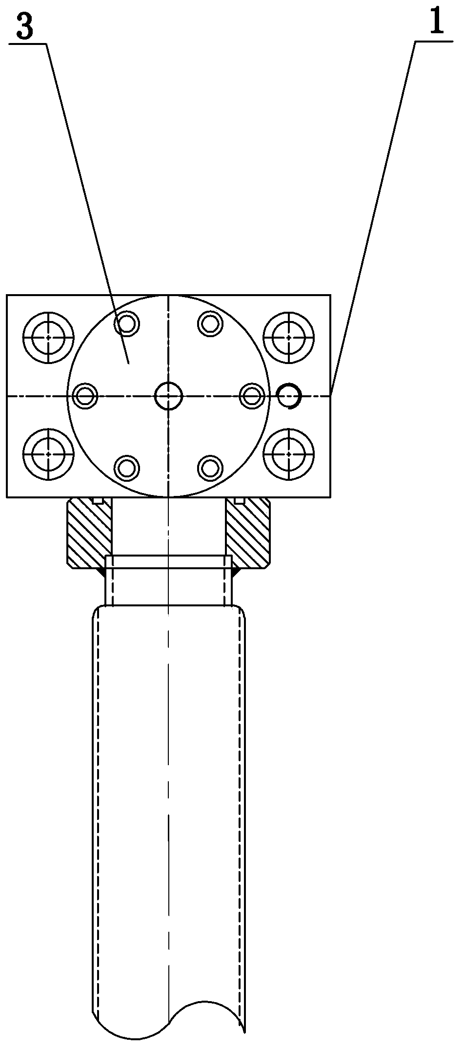 Filling valve of vertical type injection molding machine