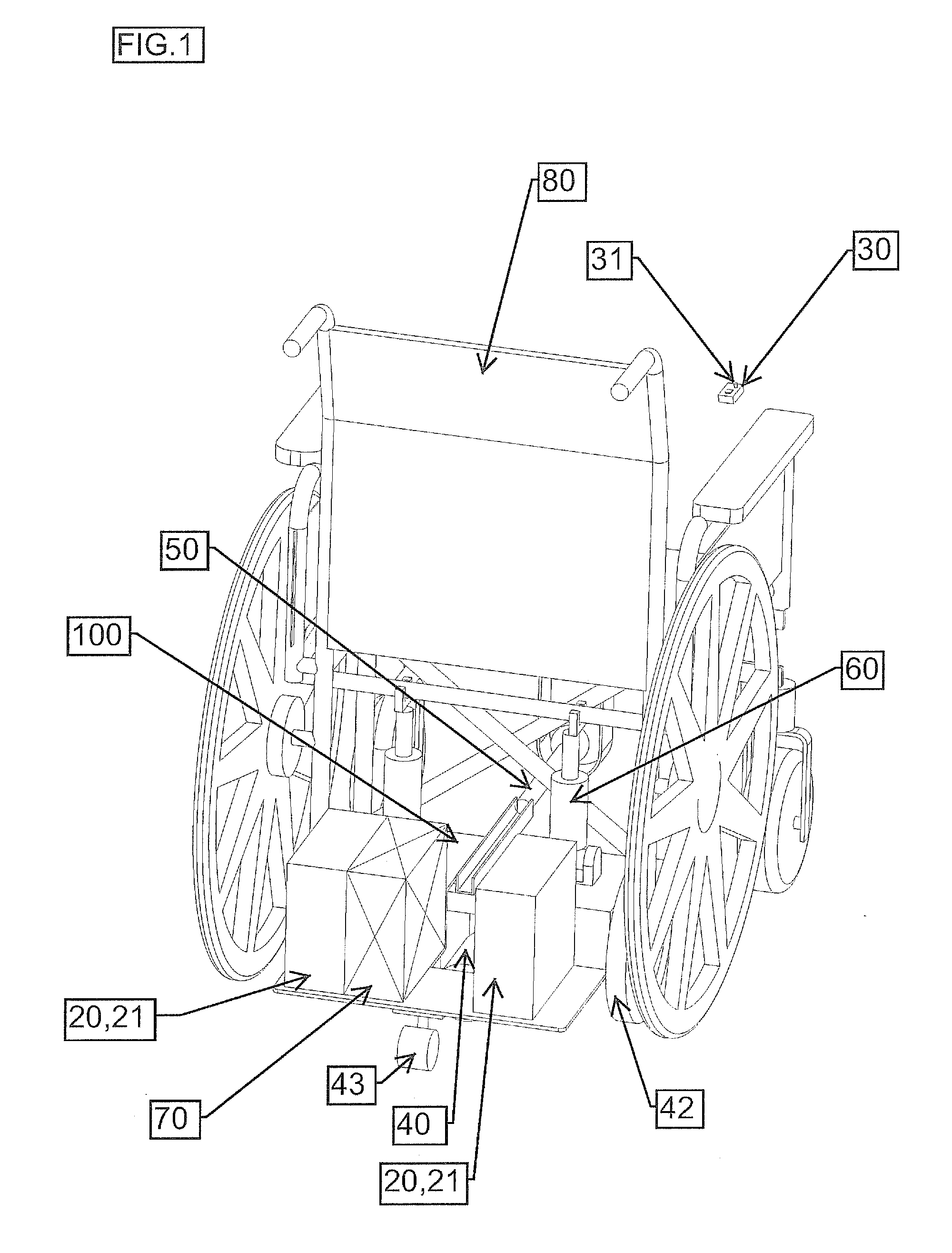 Detachable power drive unit for propelling and steering manual wheelchairs