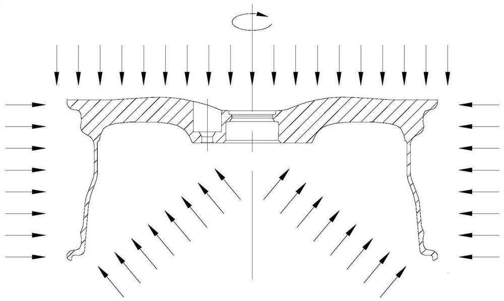 Process method for preparing high-hardness corrosion-resistant wheel hub coating