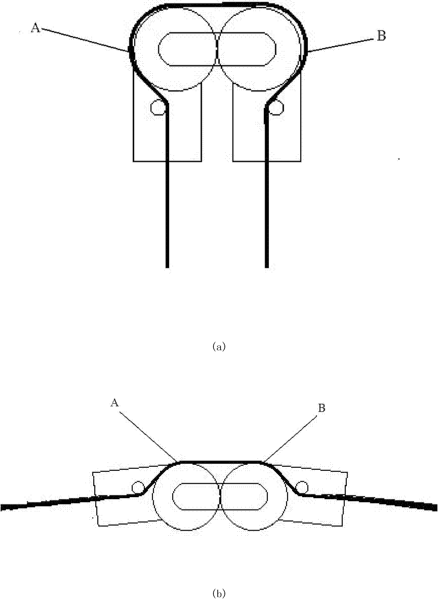 Deployable reflecting surface device under traction drive of rope