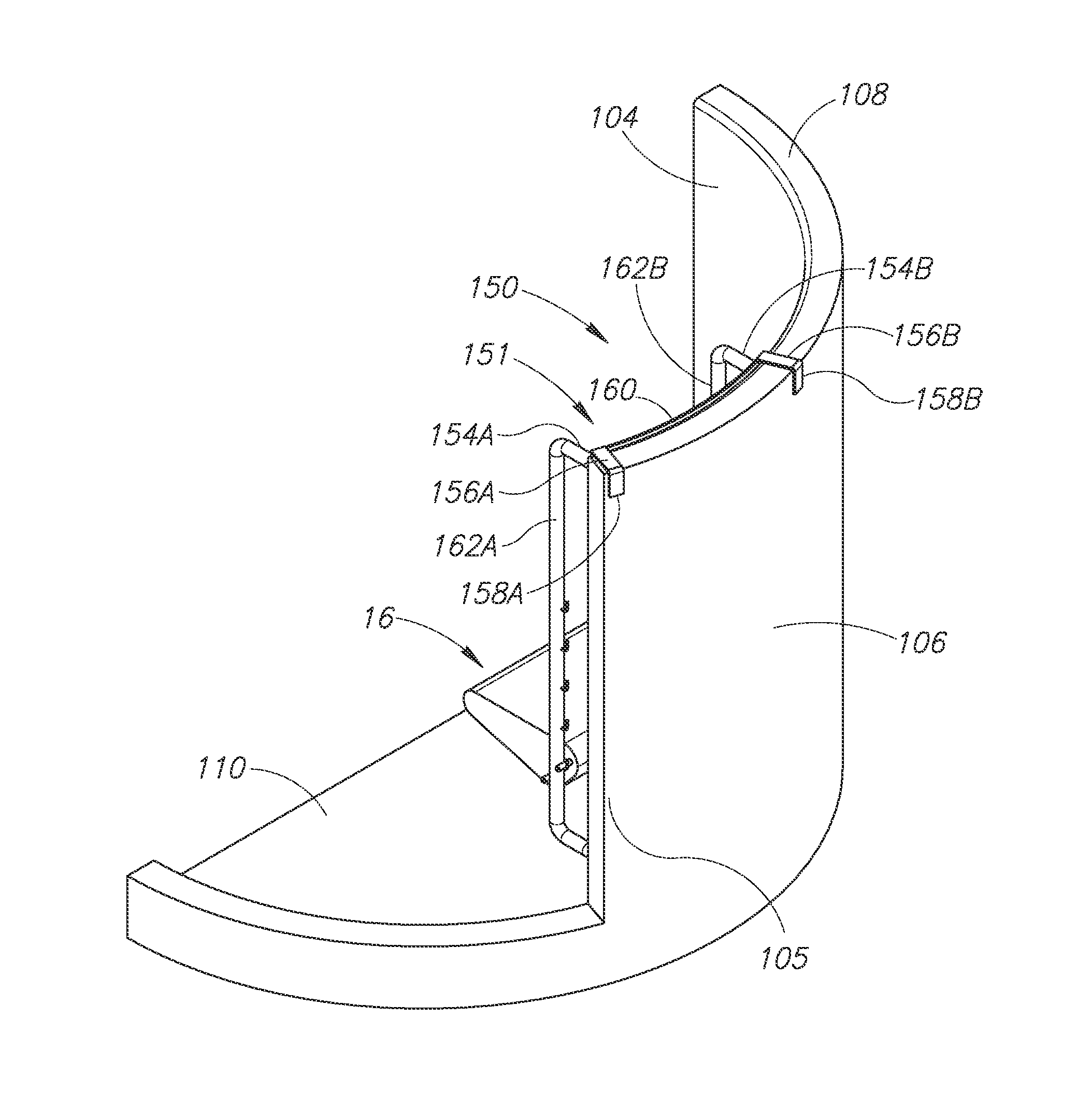 Foldable hot tub seat