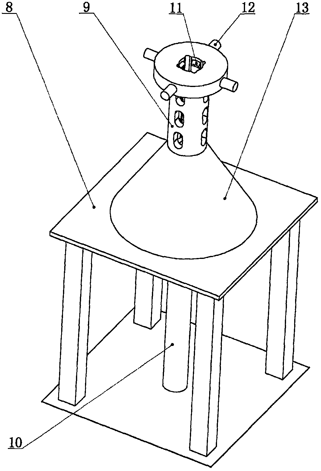 Single-cylinder ejection-type steam-explosion machine