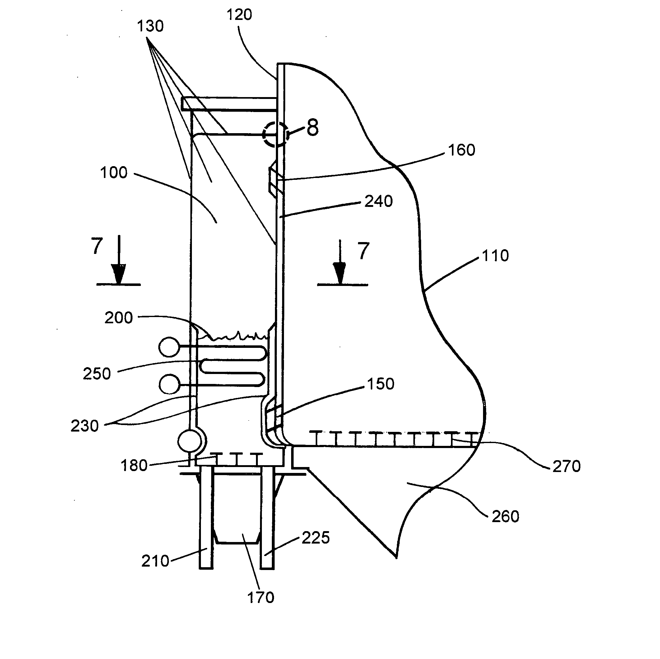 Integrated fluidized bed ash cooler