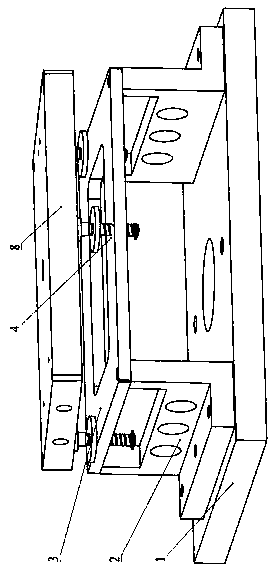 Horizontal adjustment mechanism of heating platform on full-automatic bonding equipment