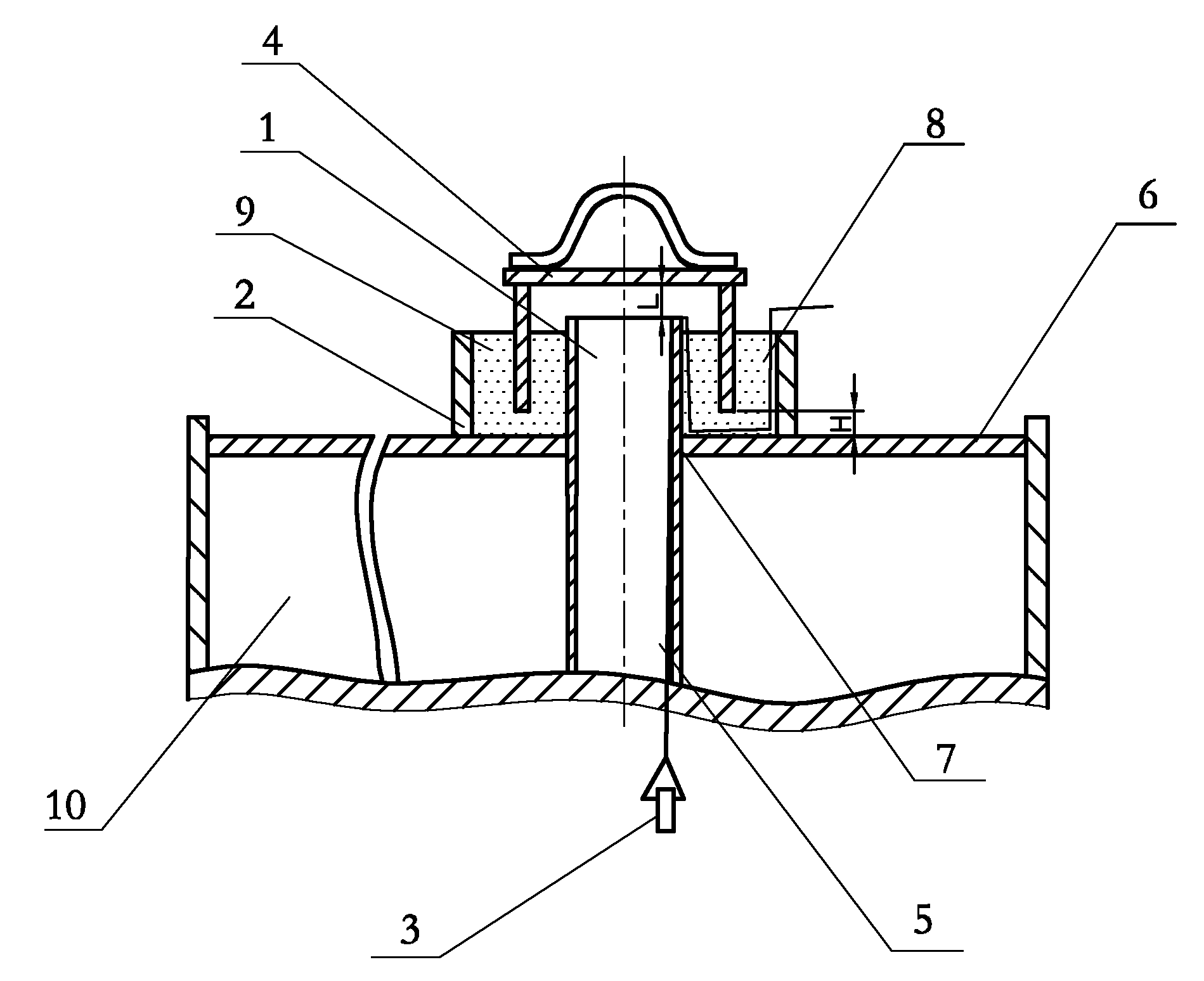 Method for gas nitriding sampling detection without shutting down furnace and nitriding furnace used thereby