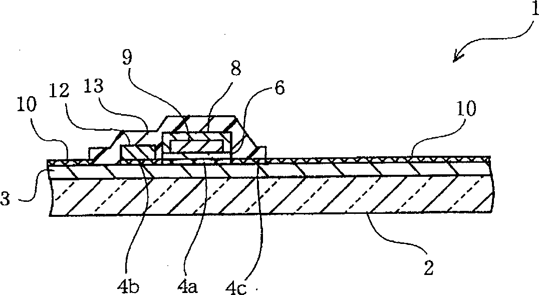 Thin film transistor array and its manufacturing method and display board using same