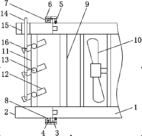 Vehicle-mounted air conditioner with direction of air outlet capable of being adjusted