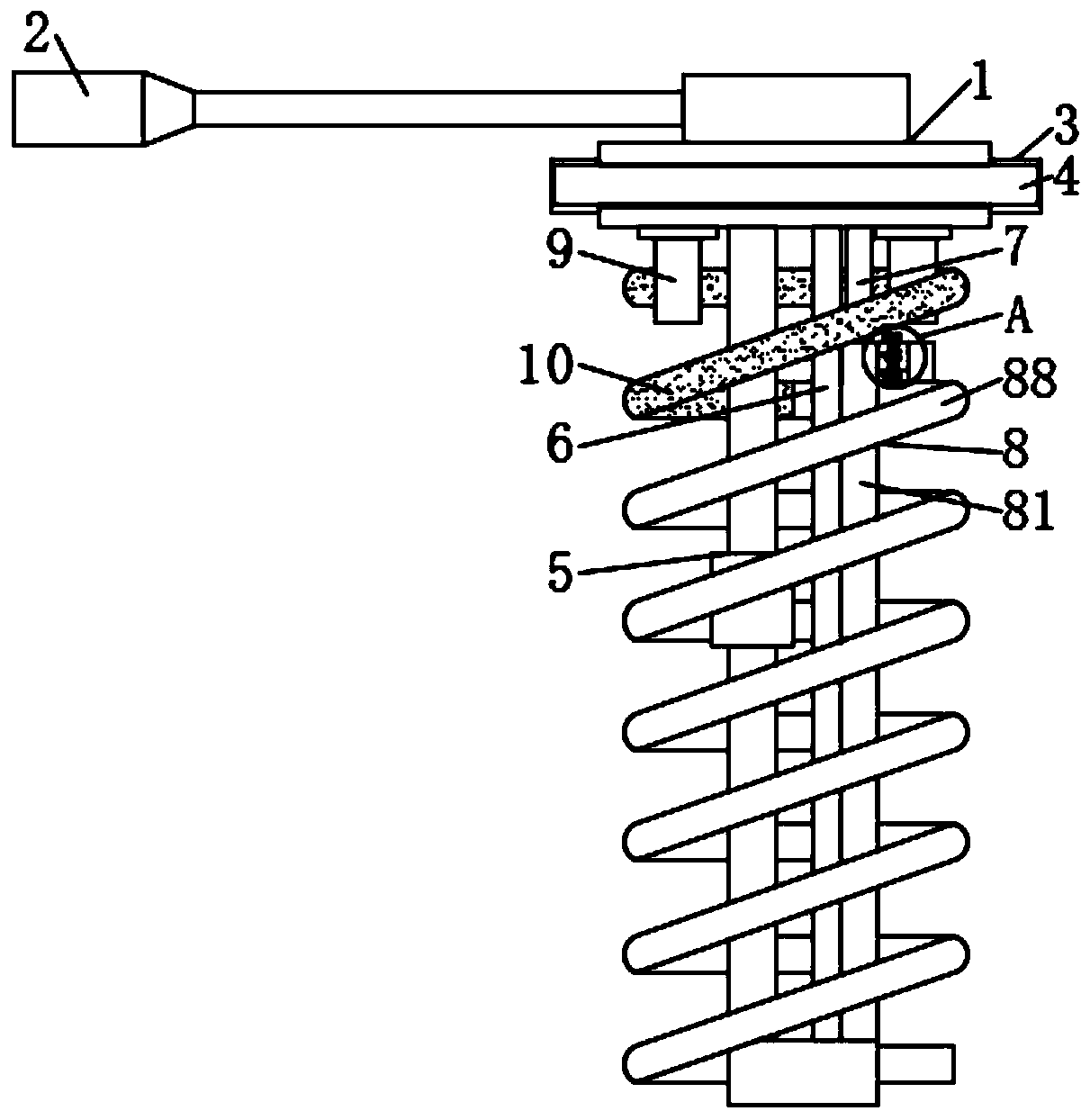 Electric heating type urea liquid level sensor