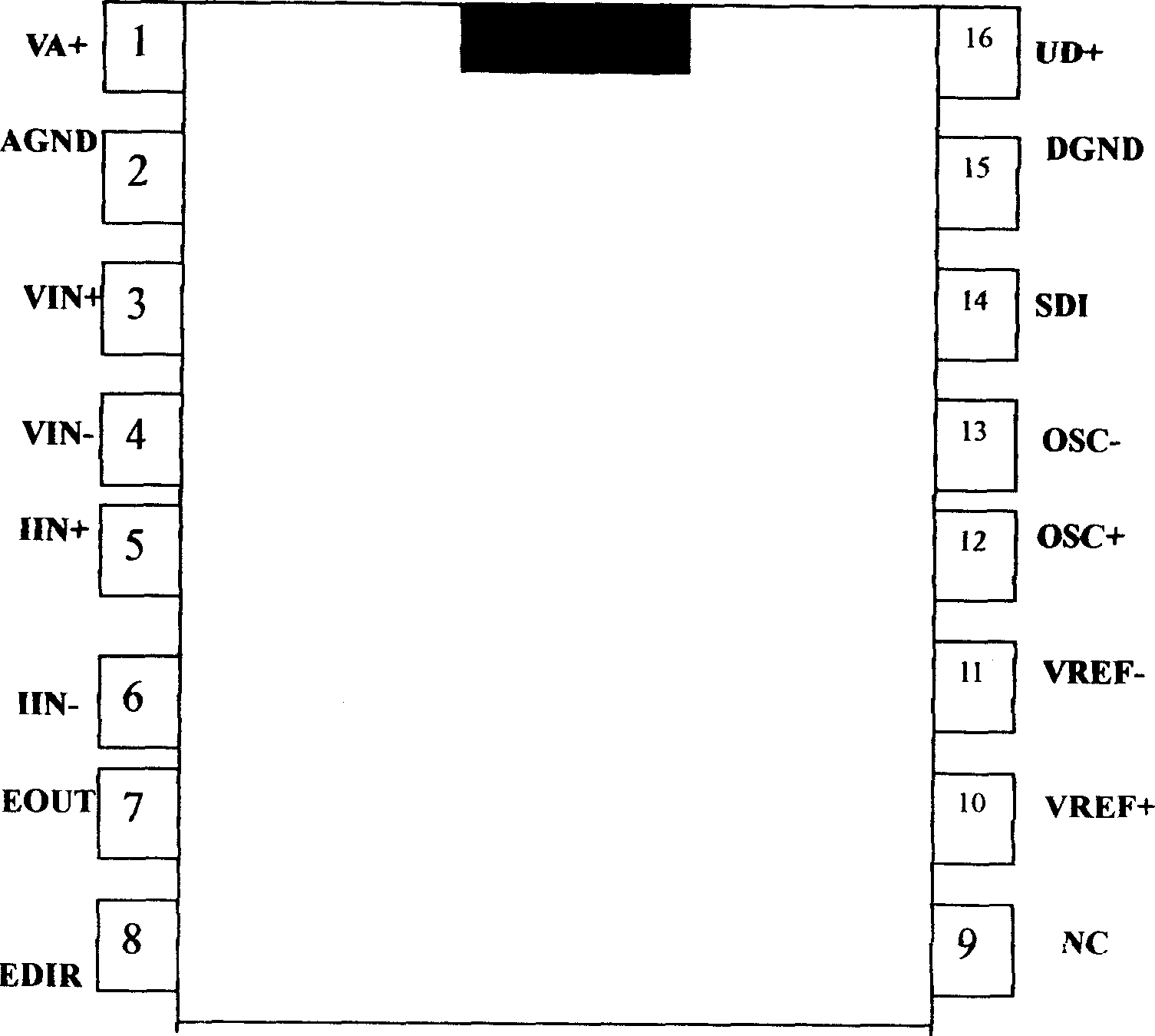 Pre-calibration electrical energy measuring chip