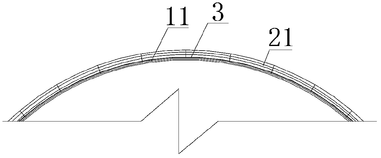 Composite material chimney connection joint and method