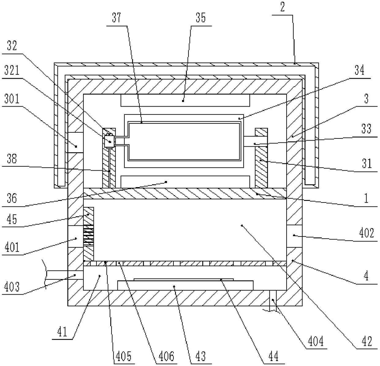 A noise reduction device for a vacuum pump